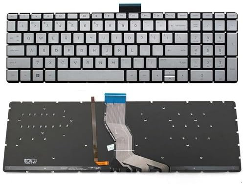 ZHANGXTT Pièces d'ordinateur Portable Nouveau for HP 15-DY 15-DY0009CA 15-DY0013DX 15-DY1025NR 15-DY1031WM 15S-DY 15T-DY 250 255 G6 Clavier D'ordinateur Portable US Rétro-Éclairé Argent