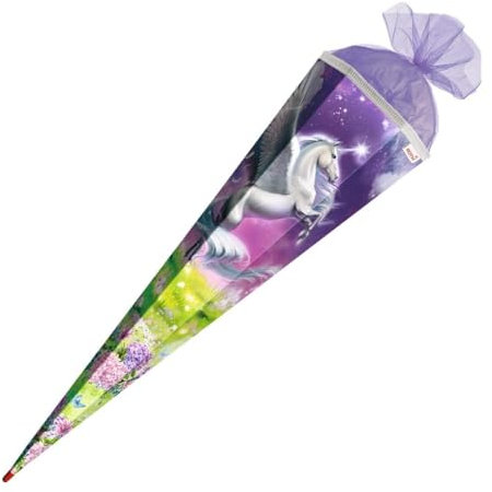 Livepac-Office Schultüte mit Gravur/Zuckertüte / 85cm / eckig/Magic Pegasus