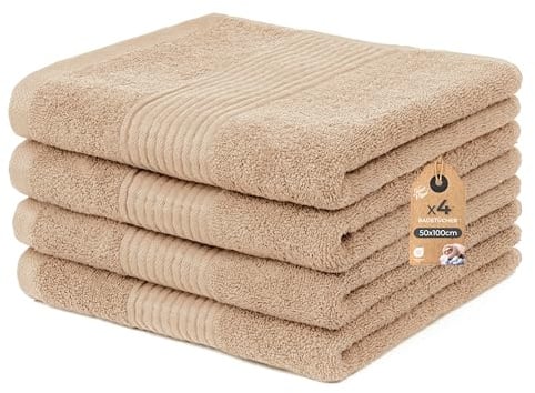 Cloud Pillow 4er Pack Handtuch Set 50x100 cm 100% Baumwolle, 500 g/m2