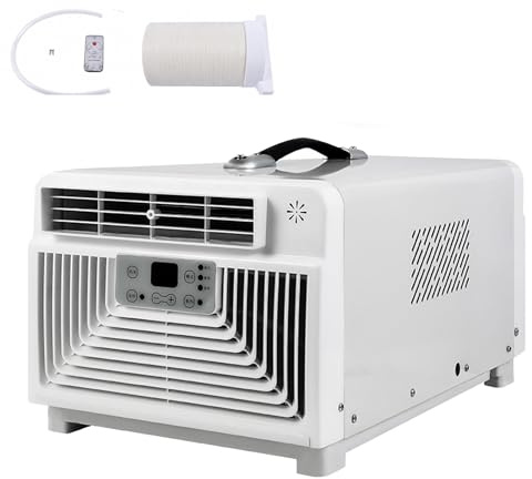 Mini Climatizzatore Portatile 3-in-1, 280W Basso Consumo, 45dB Silenzioso, Compressore, per Piccoli Spazi, Camper, Camion, Barche e Deumidificatore