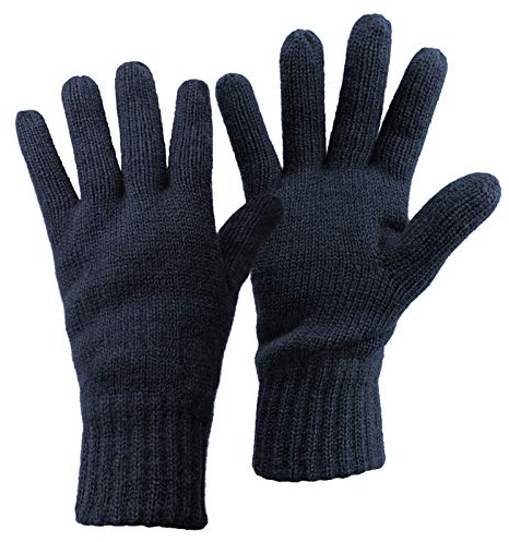 ALPIDEX Thermo Strickhandschuhe Thinsulate Gefütterte Warme Winter Outdoor Sport Feinstrick Handschuhe Strickbund Hautfreundlich Atmungsaktiv Unisex Damen Herren, Größe:M, Farbe:Dark Blue
