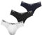 Emporio Armani Underwear Homme Emporio Armani Men's Basic-Essential Monogram 3-Pack Brief Slip, Blanc, S (3er Pack)