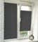 Vkele Plissee ohne Bohren Klemmfix – Faltrollo Jalousie Anthrazit 90x130cm(BxH), Lichtdurchlässig & Blickdicht, Sonnenschutz & Sichtschutz, Easyfix Rollo für Fenster & Tür