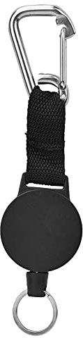 Alomejor Retractable Diving Hanging Hook mit 27,4-Zoll Seil und Edelstahl Clip für großartiges Tauchen(Stainless Steel Hanging Buckle)