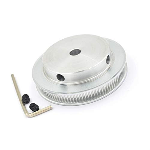 ZHaonan-zahnriemenscheibe, 100 Zähne 2gt Timing Riemenscheibe 100T, Bohrung 6-25mm, W = 6/10 mm, 2GT Synchrongurt 100T 100Teth GT2 Rollen 3D Drucker, Genaue Größe
