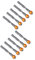 10Pcs Magnetic Positioning Screwdriver Bits Set, PH2 Magnetic Screwdriver Bits, 65mm/2.56in Drywall Screwdriver Bits with Magnetic Collar for Plasterboard Drywall Screw