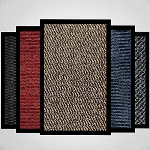 Doormat Dirt Trapper For Indoor & Outdoor Black Grey Washable Barrier Mat Heavy Duty Non - Slip Door Entrance Mat Kitchen Runner Super Absorbent Door Mat Indoor