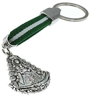 BDM Llavero original de la Virgen del Rocío con la bandera de España