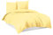 Bettwäsche Bettgarnitur Bettbezug 100% Baumwolle 135x200 155x220 200x200 200x220, Farbe:Vanille Gelb, Größe:135 x 200 cm