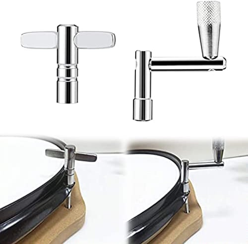 Chiavi Per Batteria, Chiave Accordatura Del Tamburo, Chiavi Di Sintonia Per Batteria In Metallo, Z E T Chiave Di Sintonia Del Tamburo, Per Batteristi Percussioni Tamburi A Percussione, Argento, 2 Pcs