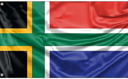 Nordisches Kreuz Flagge Südafrika | Einzigartiger Designdruck | Hergestellt in EU (90 x 150 cm)