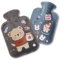 Echehi Mini Hot Water Bottle with Cover Set of 2, Portable 600ml Hot Water Bag with Cover for Easy Hand Warming, PVC Warm Water Bag for Hands Feet Waist Hot & Cold Therapy