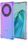 Topme Coque pour Honor Magic5 Lite 5G (6.67 inches), Étui de Téléphone Portable en Silicone TPU Souple avec Dégradé de Couleur Transparent - Bleu Violet