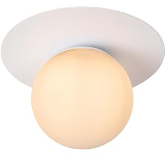 LUCIDE TRICIA - Deckenleuchte - Ø 25 cm - 1xE27 - Weiß
