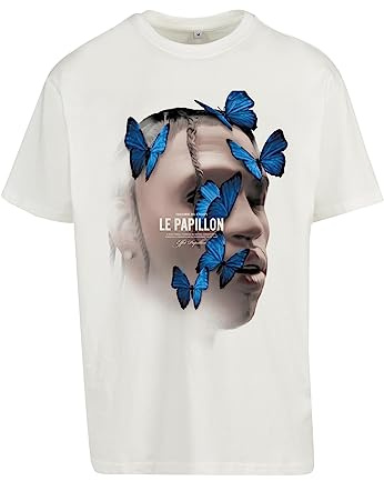 Mister Tee Herren Le Papillon Oversize Tee blancwhite, M