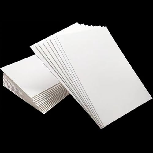 100 Blatt Blanko Postkarten A6, 10.5 x 14.8cm Weiße Karteikarten, 250g/m² Grußkarten Blanko Karten, perfekt zum kreativen Basteln,Selbstgestalten, beschriften oder bedrucken, white printable Postcards