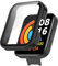 KUTEWEU Custodia per Xiaomi Redmi Watch 2 Lite Cover, Sottile Custodia PC avec Pellicola Protettiva Copertura Complessiva, Anti-Graffio Protezione Case per Redmi Watch 2 Lite (Nero)