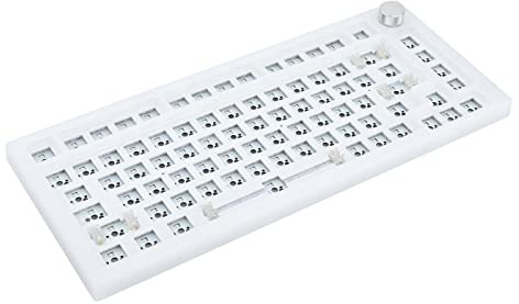 KARFRI Next time 75 / NT75 82 Keys Sealing Ring 3/5 Pin Hot Swap Mechanical Keyboard DIY Kit 75% Compact Layout Custom Key Keys Pink Coding / 32 (Color : White)