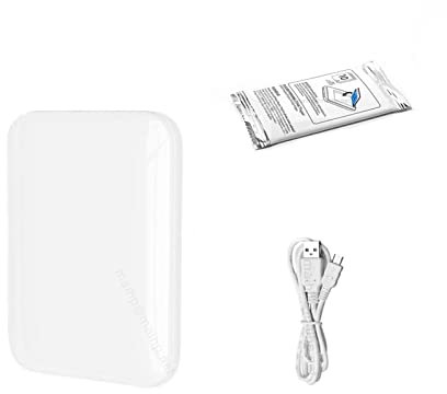 Imprimante à Jet d'encre Portable, Mini Photo Imprimante Image AR Machine imprimante Mobile Téléphone sans Encre BT Portable Couleur Smartphonephoto DIY Séchage Rapide sur différents matériaux (Color