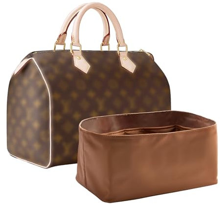 Volcuna Speedy 30 Geldbörsen-Organizer, wasserdichter Einsatz für LV-Handtasche, Brown,30