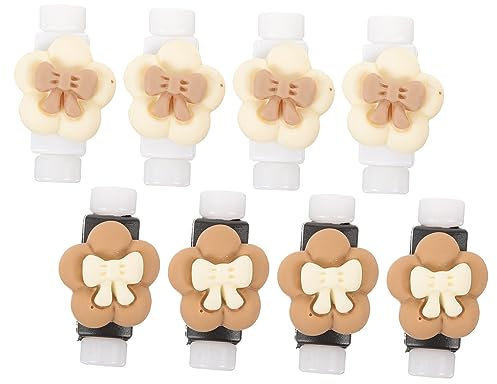 CIYODO 8pcs Lovely Cable Protectors Cute Cartoon Data Cable Saver Resin Home Cable Sleeve Prevent Breakage Bright Decorative Compact Portable