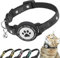 Airtag Katzenhalsband Breakaway, Reflektierendes Kätzchenhalsband mit Airtag-Halterung und Glocke, Bequeme Polsterung, Verstellbar, Langlebig, Passend für Katzen(Schwarz)