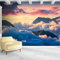 Alpen-Wolkenmeer-Szenerie 3D Tapeten Wanddekoration Fototapete Sofas Wohnzimmer Wandbild Schlafzimmer-300cm×210cm