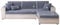 ShowyLive Couch Überzug 1/2/3/4 Sitzer Chenille Sofa überzug Sitzkissenbezüge rutschfeste für L Form Sofaüberwürfe, Sektionssofa, U Form Sofabezug (Grau, 110 * 210 cm)