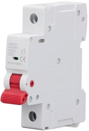 Disjoncteur MCB 1P 230V 400V, capacité de Coupure 6kA, Disjoncteur Unipolaire pour Bâtiments Publics Domestiques (40A)