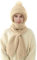 CMTOP Kapuzenschal Damen Winter Multifunktionale Mützenschal Damen Integrierter Schalmütze Ohrenschutz Winddichte 2 in 1 Wintermütze und Schal Damen(Helles khaki,Einheitsgröße)