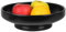 SLIVOUS Ceramic Fruit Bowl for Kitchen Counter, 10.2 Large Modern Pedestal Bowl for Table Countertop, Footed Decorative Bowl for Home Decor (Black)