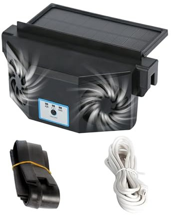Ventilador de escape de coche con energía solar, ventilador de de refrigeración con energía solar para radiador y ventana de ventilación de aire, ventiladores de ventana sin costuras para vent