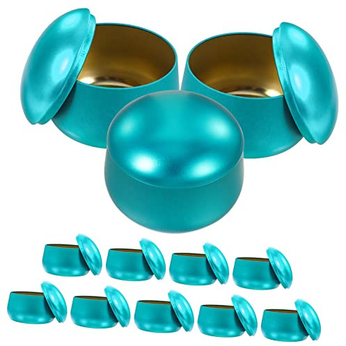 Sewroro 12 Piezas tarro de vela candle tarros de velas para hacer velas Vela artesanal Recipientes de almacenamiento para manualidades vela aromática vaso con tapa tarros para hacer velas