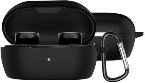 YAODLE Kompatibel mit Bose QuietComfort Earbuds (2024) Schutzhülle Stoßfeste hülle,Mit Karabiner,Anti-Fingerabdruck,Anti-Abrieb(Schwarz)