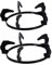 Cabilock 2Pièces Support de Cuisinière à Gaz Fonte Antidérapant Lot de Racks pour Casseroles et Woks Résistants Chaleur Design Pratique