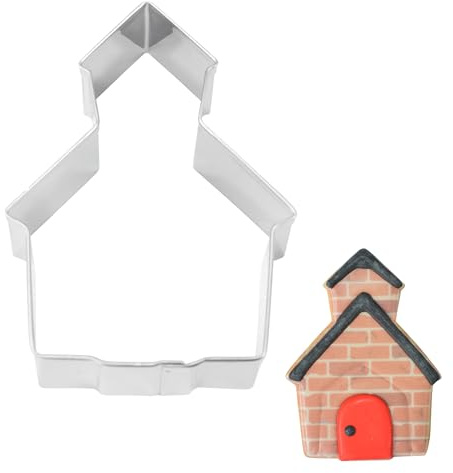 R&M Ausstechform Kirchenschule 8,9 cm Edelstahl