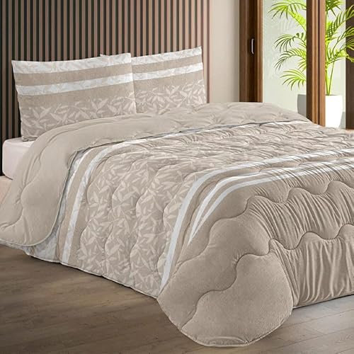 Rufino Díaz Edredón Invierno 450 gr Estampado Zamora 8 - Beige, 150 cm