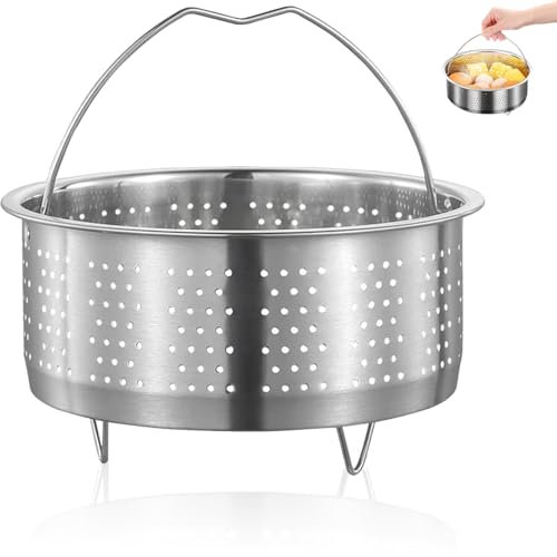 Dampfgarer Einsatz, Edelstahl Ersatzteile, Innendurchmesser 18 cm Dämpfeinsatz, Gemüsedämpfer, Siebeinsatz für Töpfe, Dampfkorb, für Reis, Fisch, Kartoffeln, Eier