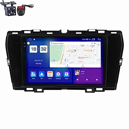 HTXPSM Android 12 Doble DIN 9/9.5 pulgadas QLED Estéreo para Auto Reproductor de DVD Navegación GPS con Pantalla Táctil para SsangYong Tivoli 2019-2021 Radio FM AM/Bluetooth 5.1/Control de Voz/Enlace