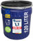 plasteo® 120 Liter Weithalsfass mit Deckel und Spannring, Lebensmittelecht und BPA-Frei, Futtertonne Kunststofffass Deckelfass Regentonne Lagerfass Sauerkrautfas, Stapelbar und Palettengerecht, Blau