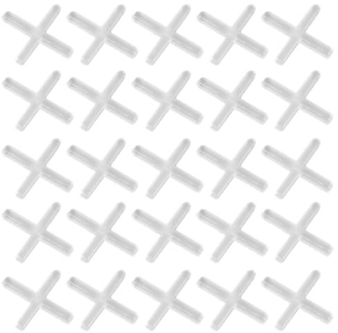Operitacx 1000Pcs Ceramic Floor Tile Cross Shaped Spacers Versatile Tile Positioning Tool for Marble Granite and Porcelain Easy to Install Grout Spacers for Efficient Tile Laying
