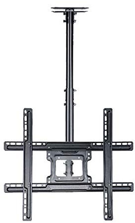 GAOFEMZ Support TV mural pour TV LED de 101,6 à 70 cm, support de plafond ultra fin, réglage de la hauteur, rotation à 30 °, peut supporter jusqu'à 40 kg