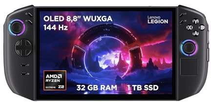 Lenovo Legion Go 2 Gaming Konsole | 8.8 WUXGA OLED 144Hz Display | AMD Ryzen Z2 Extreme | 32GB RAM | 1TB SSD | AMD Radeon 890M Grafik | Windows11 | Schwarz| Legion Truestrike-Controller