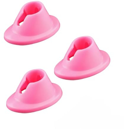 Hehglng 3Pcs Pink Soft Rubber Nail Polish Bottle Holder Display Nail Art Varnish Polish Seat Tool, for Nail Organizer Display Foot and and Nail Care Manicure Tools Supplies, Cosmetic Display Cases