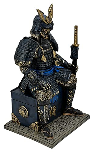 LOOYAR Mittelalterliche antike Samurai, untoter Krieger, Kunstharz, Statue, Ornament, Figur, Handwerk für Zuhause, Wohnzimmer, Veranda, Dekoration, Büro, Schreibtisch, Schreibtisch, Tischarrangement