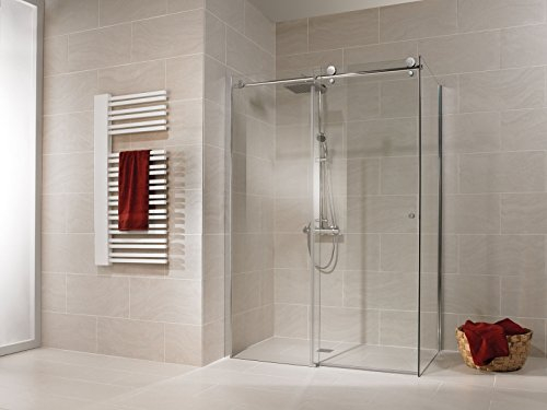 Schulte 4060991038518 Duschwand, durchsichtig, 140x90x200 cm