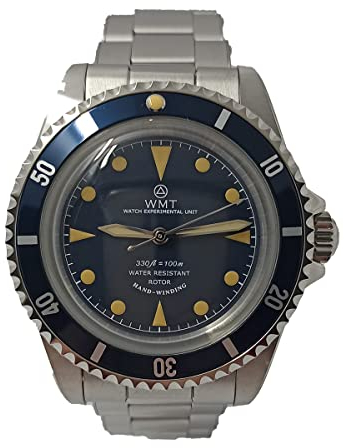 Walter Mitt Royal Marine Taucher Edelstahl Automatik Blau Unisex Uhr