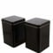 Dosenritter | 2 x eckige Teedose/Vorratsdose, schwarz, aromadicht aus Metall mit Klappdeckel für je 400g Tee | 15,3 x 10,6 x 10,6 cm (H,B,T) | auch ideal als Mehl-, Reis- oder Keksdose