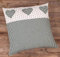 matches21 HOME & HOBBY Kissenbezug 50x50 cm - Baumwolle Kissenhülle LISE Landhaus-Stil grün-weiß kariert gepunktet - Reißverschluss - Deko-Kissen für Sofa, Bett und Küche