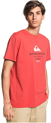 Quiksilver - First Fire Camiseta para Adulto, Baked Apple, L